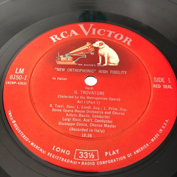 Giuseppe Verdi - Il Trovatore 1960 - 3x Vinyl Record Opera RCA Victor Red Seal - Picture 4 of 5